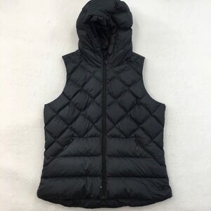 Outdoor Research Women Coldfront Hooded Down Vest Size L Puffer Jacket (FLAW)